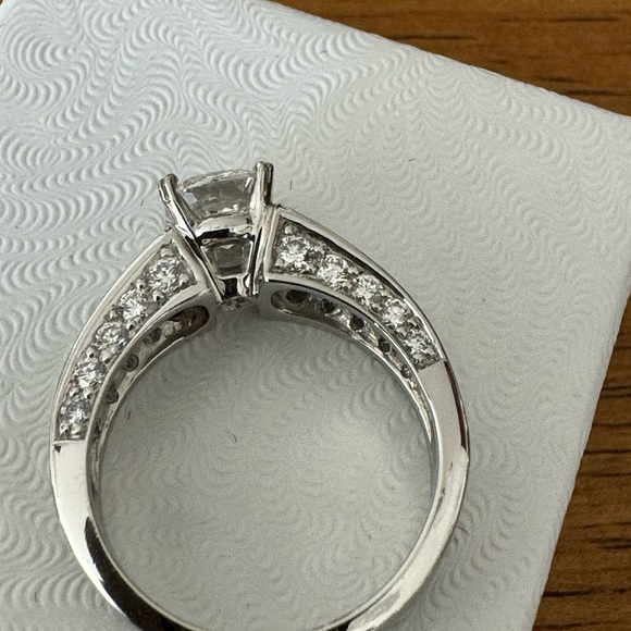 GIA Certified Cushion Cut Diamond Ring - Picture 11 of 14